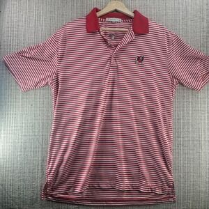 Georgia Bulldogs Shirt Mens Medium Red NCAA Football Peach State Pride Polo